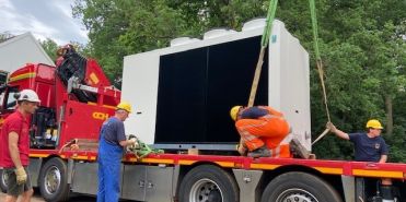 Aflevering koelmachine kantorencomplex Zeist